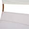 Deko Living Outdoor Cedar Wood Patio Lounge Daybed w/ White Textilene Fabric & Canopy COP20205WHT - alternate 4